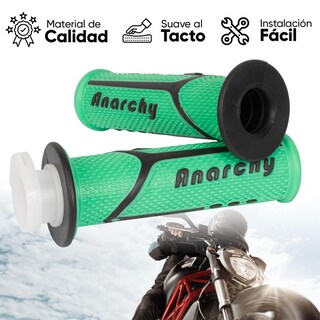 Foto 3 | Foto 3 | Jgo Puños Verde Para Moto Motocicleta Universal Kinlley