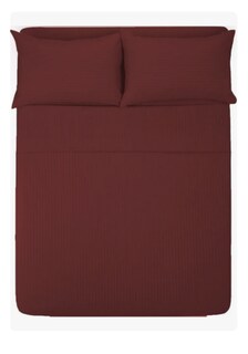 Foto 1 | Foto 1 | Juego De Sábanas Matrimoniales Melocotton - Color Vino - Tacto Algodón 1800 Hilos Microfibra Grabada Ultra Suave Hipoalergé
