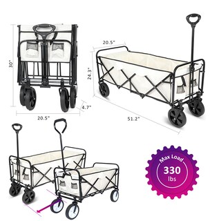 Foto 8 | Foto 8 | Carrito Plegable Yssoa Blanco 160 kg