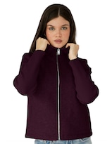 Chamarra Mujer Manga Larga Elastica Con Cierre