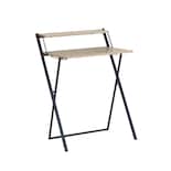 Escritorio Plegable Compacto Ilios Innova. Minimalista Con Repisa No Requiere Armado Elegante Y Resistente