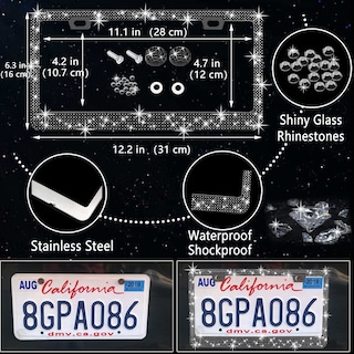 Foto 4 | Foto 4 | Set De Accesorios De Coche Nbtepem Black Bling 27 Piezas Para Mujer - Venta Internacional.