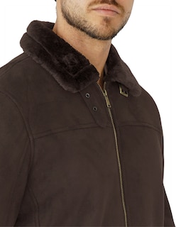 Foto 6 | Foto 6 | Chamarra Chaqueta Hombre Gamuza Afelpada Vintage