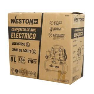 Foto 4 | Foto 4 | Compresor de Aire Eléctrico Weston 8 L Negro