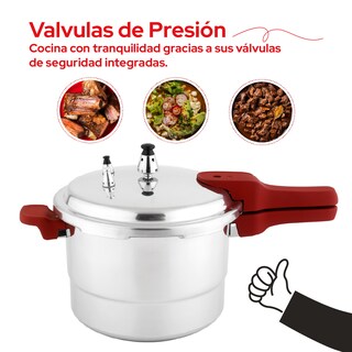 Foto 7 | Foto 7 | Olla De Presión De Aluminio Cookit 7l Con Vaporera Capc07