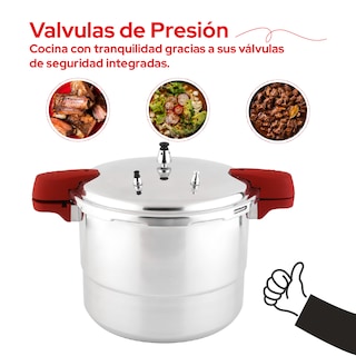 Foto 7 | Foto 7 | Olla De Presión De Aluminio Cookit 20l Con Vaporera Capc20