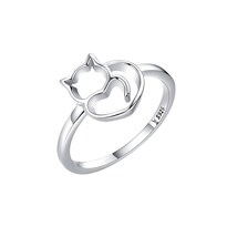 Anillo De Plata .925 Cat's Love Miow