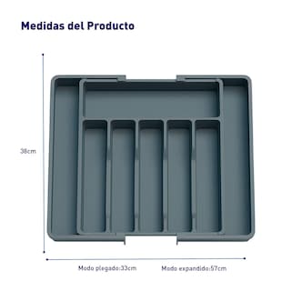 Foto 3 | Foto 3 | Organizador De Cubiertos Expandible Porta Cubiertos De Cocina Extensible Diseño Antideslizante Bluelander