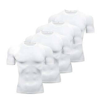 Foto 1 | Foto 1 | Playeras De Licra Con Compresión 4pz Talla M Eo Safe Imports Esi-21636 Blanco