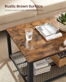 Foto 3 | Foto 3 | Mesa De Café Mesa De Cóctel Con Estante De Almacenamiento Para El Salón