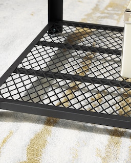 Foto 7 | Foto 7 | Mesa De Café Mesa De Cóctel Con Estante De Almacenamiento Para El Salón