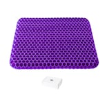 Cojin Gel Silicon Panal Diseño De La Tela Lisa Eo Safe Imports Esi-21685 Morado
