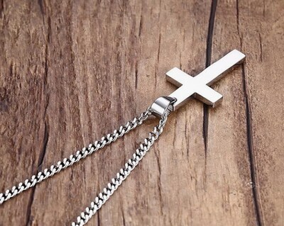 Foto 4 | Foto 4 | Collar Crucifijo Xtellar En Acero Inoxidable Para Hombre Y Mujer