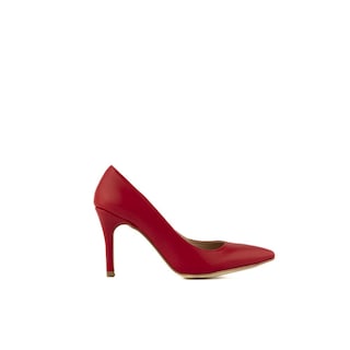 Foto 1 | Foto 1 | Zapatilla Puntal Casual Tacón Medio Para Mujer Walki Mónica Rojo