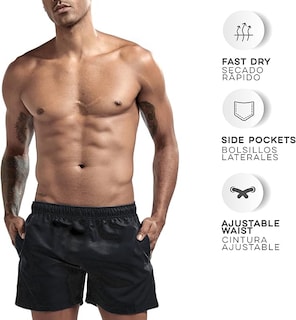 Foto 2 | Foto 2 | Vedicci Traje De Baño Hombre Ajustable Color Negro Talla S