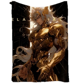 Foto 1 | Foto 1 | Manta De Franela Sanmu Con Estampado De Halloween Saint Seiya Leo Aiolia - Venta Internacional.