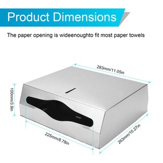 Foto 5 | Foto 5 | Dispensador De Toallas De Papel Montaje En Pared Plegado En C Acero Inoxidable - Venta Internacional.