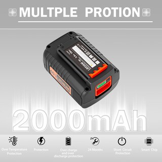 Foto 2 | Foto 2 | Batería De Repuesto Nelebuto 40v 2.0ah Para Black+decker 40v - Venta Internacional.