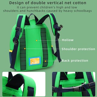 Foto 5 | Foto 5 | Mochila Willikiva Car Dinosaur Impermeable Para Niños Verde - Venta Internacional.