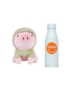 Foto 1 | Foto 1 | Peluche de Cerdito y Termo Güish