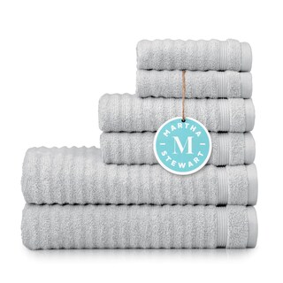 Foto 1 | Foto 1 | Juego De Toallas De Baño Martha Stewart 100% Algodón 6 Piezas Gris - Venta Internacional.