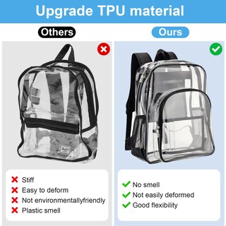 Foto 2 | Foto 2 | Mochila Carolipack Clear Heavy Duty Xl. Tpu Transparente - Venta Internacional.