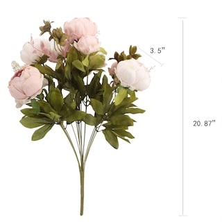 Foto 2 | Foto 2 | Flores Artificiales Duovlo Vintage Peony Silk  Paquete De 1 - Venta Internacional.