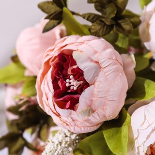 Foto 5 | Foto 5 | Flores Artificiales Duovlo Vintage Peony Silk Paquete De 1 - Venta Internacional.