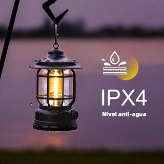 Foto 2 | Foto 2 | Recargable Luz Farol Led Portátil Para Camping 1200mah Negra