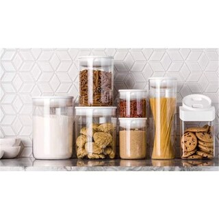 Foto 3 | Foto 3 | Bidón De Despensa Clickclack De 3 3 Litros De Capacidad Con Tapa Blanca - Venta Internacional.