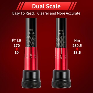 Foto 3 | Foto 3 | Llave Dinamométrica Hairich Con Tracción De 1/2 Pulgada 13 6-230 5 Nm ± 3% De Precisión - Venta Internacional.