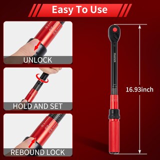 Foto 4 | Foto 4 | Llave Dinamométrica Hairich Con Tracción De 1/2 Pulgada 13 6-230 5 Nm ± 3% De Precisión - Venta Internacional.