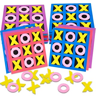 Foto 1 | Foto 1 | Minijuego De Mesa Gamie Tic Tac Toe Foam De 5 Pulgadas Paquete De 24 Unidades Para Niños - Venta Internacional.