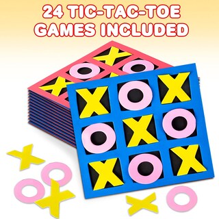 Foto 2 | Foto 2 | Minijuego De Mesa Gamie Tic Tac Toe Foam De 5 Pulgadas Paquete De 24 Unidades Para Niños - Venta Internacional.