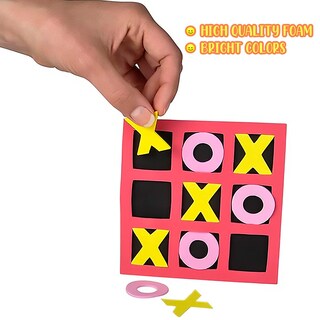 Foto 4 | Foto 4 | Minijuego De Mesa Gamie Tic Tac Toe Foam De 5 Pulgadas Paquete De 24 Unidades Para Niños - Venta Internacional.