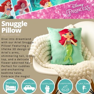 Foto 2 | Foto 2 | Almohada De Peluche Ariel La Sirenita De Franco Disney Para Niños - Venta Internacional.