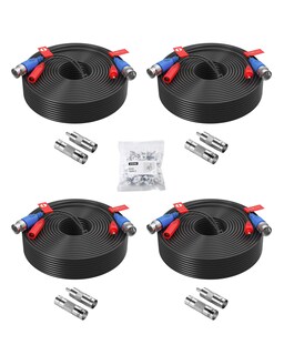 Foto 1 | Foto 1 | Paquete De 4 Cables De Alimentación De Vídeo Zosi De 30 M Con Conectores Y Clips - Venta Internacional.