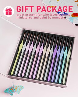 Foto 6 | Foto 6 | Juego De Pinceles Nicpro Micro Fine Detail 15 Unidades Para Acuarela Acrílica Al Óleo - Venta Internacional.