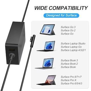 Foto 3 | Foto 3 | Cargador Andingker De 65 W Para Microsoft Surface Pro/laptop/book - Venta Internacional.