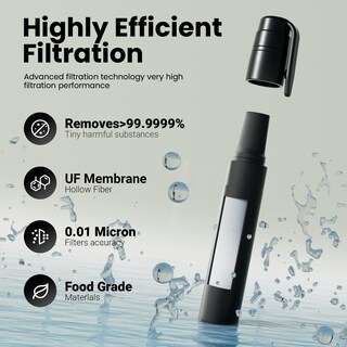 Foto 2 | Foto 2 | Filtro Con Pajita De Agua Joypur Survival Senderismo Y Acampada Paquete De 3 - Venta Internacional.