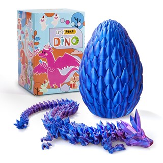 Foto 1 | Foto 1 | Dragon Toy Thcbme Impreso En 3d Con Un Dragón De Cristal De 30 Cm En El Interior De Un Huevo - Venta Internacional.