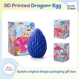 Foto 5 | Foto 5 | Dragon Toy Thcbme Impreso En 3d Con Un Dragón De Cristal De 30 Cm En El Interior De Un Huevo - Venta Internacional.