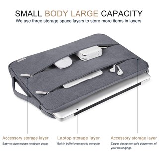 Foto 2 | Foto 2 | Funda Para Portátil Voova Macbook Air/pro 13 De 13 6 Pulgadas Color Gris - Venta Internacional.