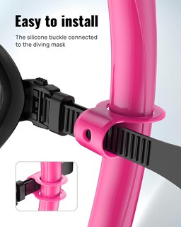 Foto 3 | Foto 3 | Tubo De Respiración Para Buceo Y Esnórquel Con Silicona Wstoo Para Adultos - Venta Internacional.