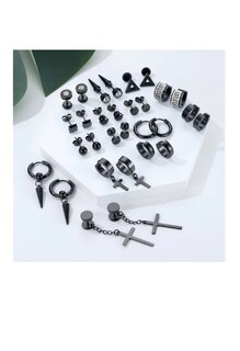 Foto 2 | Foto 2 | 15 Pares Aretes Hombre Piercing Pendientes