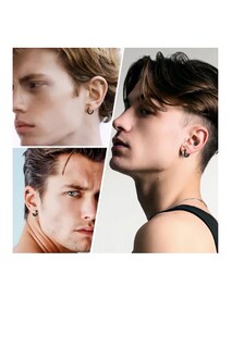Foto 3 | Foto 3 | 15 Pares Aretes Hombre Piercing Pendientes