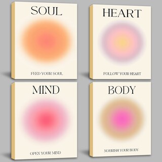 Foto 1 | Foto 1 | Set De Pósters Ncyel Angel Halo Aesthetics Colorful Aura 30 X 40 Cm - Venta Internacional.