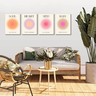 Foto 3 | Foto 3 | Set De Pósters Ncyel Angel Halo Aesthetics Colorful Aura 30 X 40 Cm - Venta Internacional.