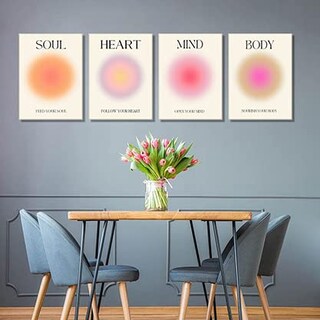 Foto 6 | Foto 6 | Set De Pósters Ncyel Angel Halo Aesthetics Colorful Aura 30 X 40 Cm - Venta Internacional.