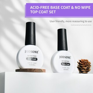 Foto 6 | Foto 6 | Set De Esmaltes En Gel Para Uñas Jodsone Top Coat Base Coat 10 Ml X2 - Venta Internacional.